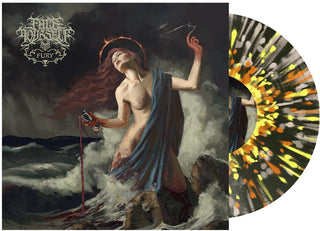 the album cover for Face Yourself - Fury [Black Ice w/ Orange + Yellow + Bone Splatter Colored Vinyl]