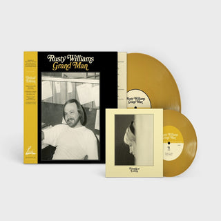 the album cover for Rusty Williams - Grand Man - (Deluxe Edition) [Gold LP]