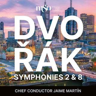 the album cover for Melbourne Symphony Orchestra / Jaime Martin - Dvorak: Symphonies 2 & 8
