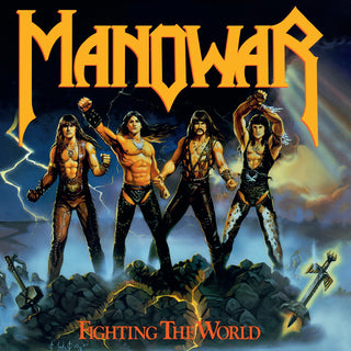 the album cover for Manowar - Fighting The World (Hol)