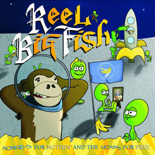 the album cover for Reel Big Fish - Monkeys For Nothin' & Chimps For Free [Colored Vinyl] [Deluxe]