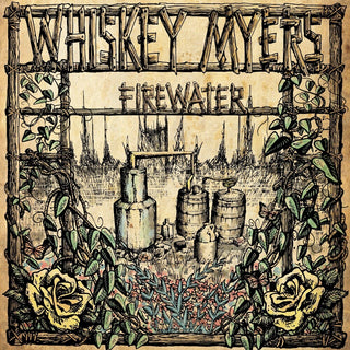 the album cover for Whiskey Myers - Firewater [Indie Exclusive] White Lightnin [Colored Vinyl] (Wht) [Indie Exclusive]