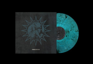 the album cover for Thrice - Identity Crisis (25th Anniversary Edition) [Sea Blue Smoke Colour LP]