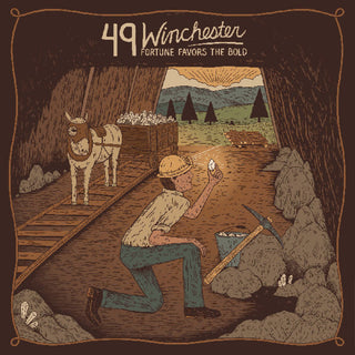 the album cover for 49 Winchester - Fortune Favors The Bold [Colored Vinyl] (Grn) (Red) (Ylw)