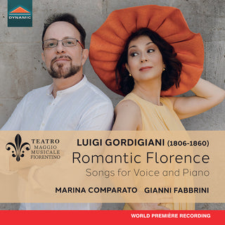 the album cover for Marina Comparato - Luigi Gordigiani: Romantic Florence Songs For