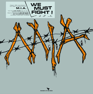 the album cover for M.I.A. - We Must Fight - Hand-Screened Cover Version [Colored Vinyl]