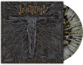 the album cover for Incantation - Onward To Golgotha Live -  [Merge with Splatter LP]