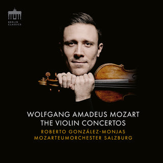the album cover for Gonzales-Roberto Monjas - Mozart: Vn Cons