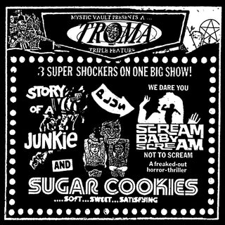 the album cover for Troma Triple Feature / O.S.T (Ltd) - Troma Triple Feature / O.S.T [Limited Edition]