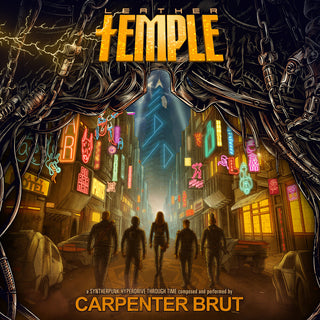 the album cover for Carpenter Brut - Leather Temple [Indie Exclusive Yellow]