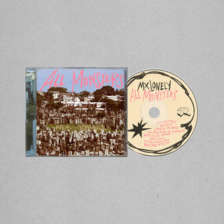 the album cover for MX Lonely - All Monsters