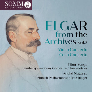 the album cover for André Navarra - Elgar From The Archives Vol. 2