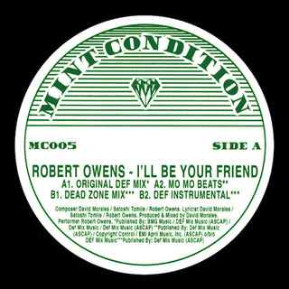 the album cover for Robert Owens - I'll Be Your Friend