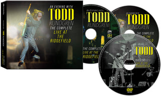 the album cover for Todd Rundgren - An Evening With Todd Rundgren: The Complete Live At The Ridgefield