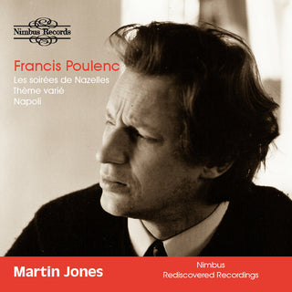 the album cover for Martin Jones - Poulenc: Works For Piano