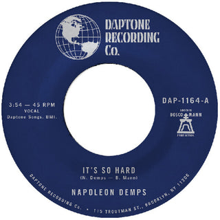 the album cover for Napoleon Demps - It's So Hard B/W It's So Hard (Part Two)