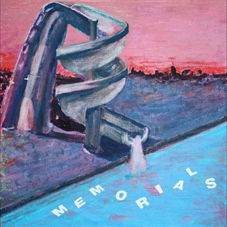 the album cover for Memorials - Memorial Waterslides (Blue) [Colored Vinyl] [Download Included]