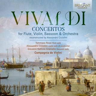 the album cover for Tommaso Rossi - Vivaldi: Cons For Flute Violin Bassoon & Orchestra