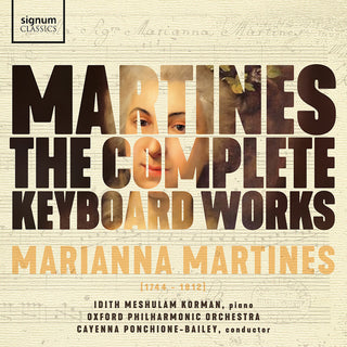 the album cover for Idith Korman  Meshulam - Martines: Complete Keyboard Works