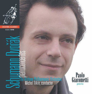the album cover for Schumann/Dvorak - Piano Concertos