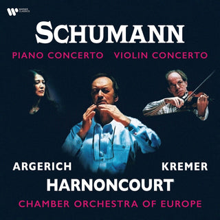 the album cover for Martha Argerich  / Kremer,Gidon - Schumann: Piano Concerto & Violin Concerto