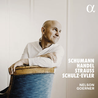 the album cover for Nelson Goerner - Schumann Handel Strauss & Schulz-Evler