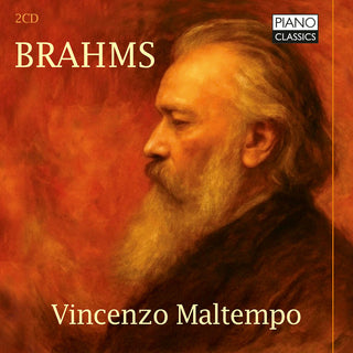 the album cover for Vincenzo Maltempo - Brahms