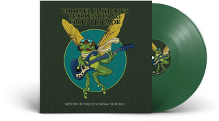 the album cover for Colonel Claypool's Fearless Flying Frog Brigade - Return of the Live Frogs: Volume 1 [Green]