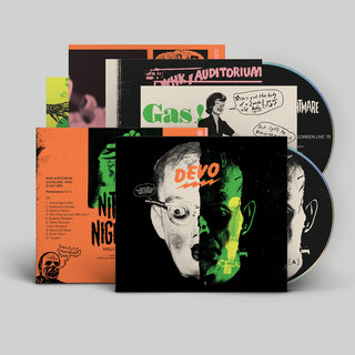 the album cover for Devo - Nitrous Nightmare Halloween Live '75