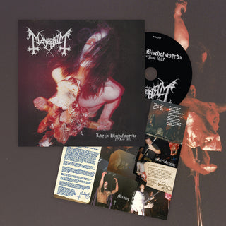 the album cover for Mayhem - Live In Bischofswerda (21st June 1997) [Jewel Case]