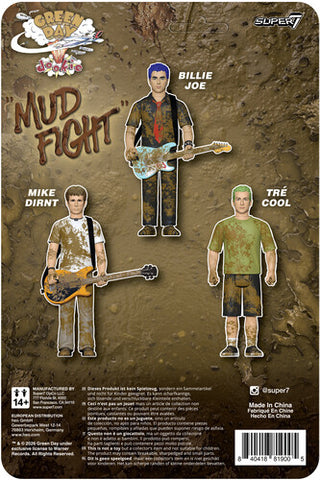 Super7: Green Day ReAction Figures Wv1 - Mud Fight Billie Joe Armstrong