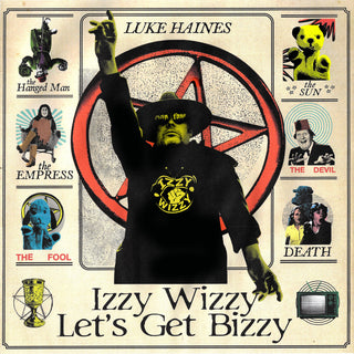 the album cover for Luke Haines - Izzy Wizzy Let's Get Bizzy