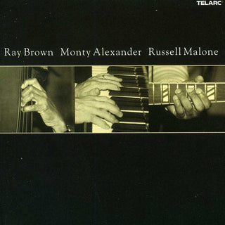 the album cover for Brown/Alexander/Malone - Ray Brown, Monty Alexander, Russell Malone