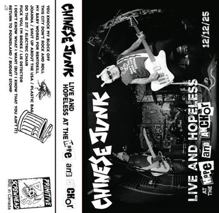 the album cover for Chinese Junk - Live & Hopeless at the Hope & Anchor