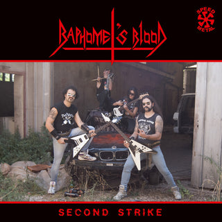 the album cover for Baphomet's Blood - Second Strike