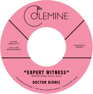 the album cover for Doctor Bionic - Expert Witness B/W Mistake
