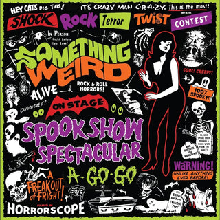 the album cover for Something Weird (W/Dvd) - Spook Show Spectacular A-Go-Go (W/Dvd)