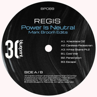 the album cover for Regis - Power Is Neutral (Blk) [Colored Vinyl] (Ep)