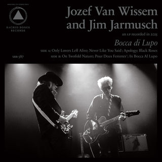 the album cover for Jozef Van Wissem and Jim Jarmusch - Bocca di Lupo and Mouth of the Wolf [Cloudy Clear]
