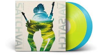 the album cover for Joe Satriani and Steve Vai - The Sea of Emotion [Transparent Neon Yellow & Turquoise]