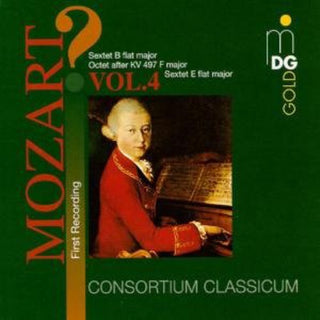 the album cover for Wolfgang Amadeus Mozart - Sextet in E-Flat & G-Flat / Octet in F