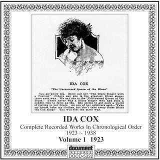 the album cover for Ida Cox - Vol. 1-(1923)