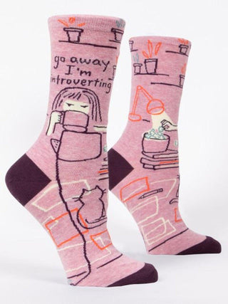 Go Away I'm Introverting Socks - Women's Socks