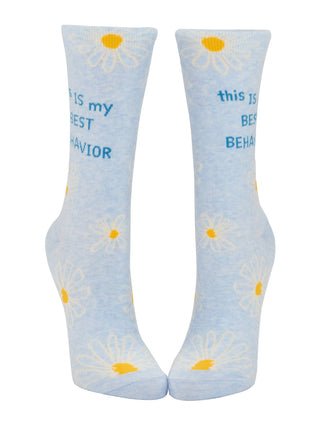 My Best Behavior Crew Socks
