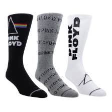 Pink Floyd Gift Box 3 Pack Crew Socks (One Size)