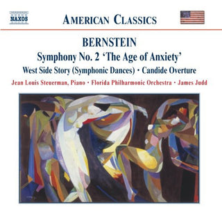 the album cover for Jean Louis Steuerman - Age of Anxiety: Symphony 2 / Candide Overture