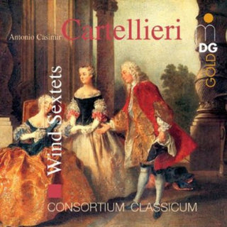the album cover for Consortium Classicum - Parthias 1-3 for Wind Quintet