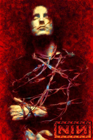 Nine Inch Nails Barbed Wire Poster