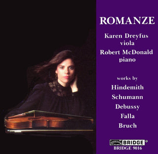 the album cover for Karen Dreyfuss - Romanze - Music for Viola & Piano