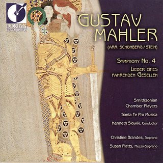 the album cover for Kenneth Slowik - Symphony 4 (Arr Stein) / Lieder (Arr Schoenberg)